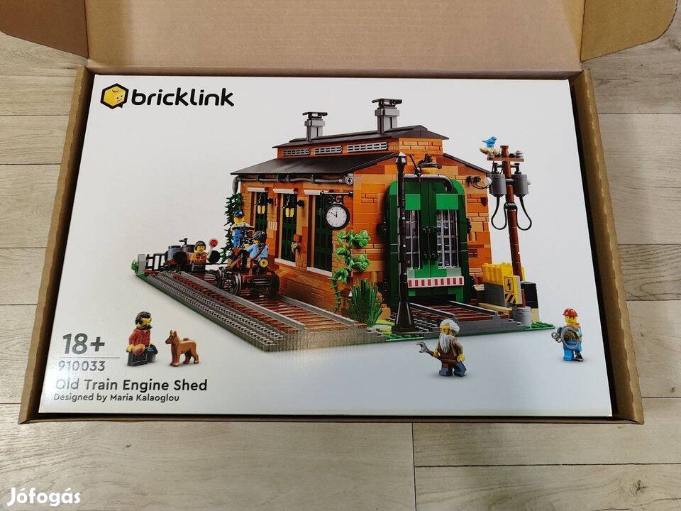 Új Bricklink 910033 Old Train Shed / Régi vasúti szerelőcsarnok