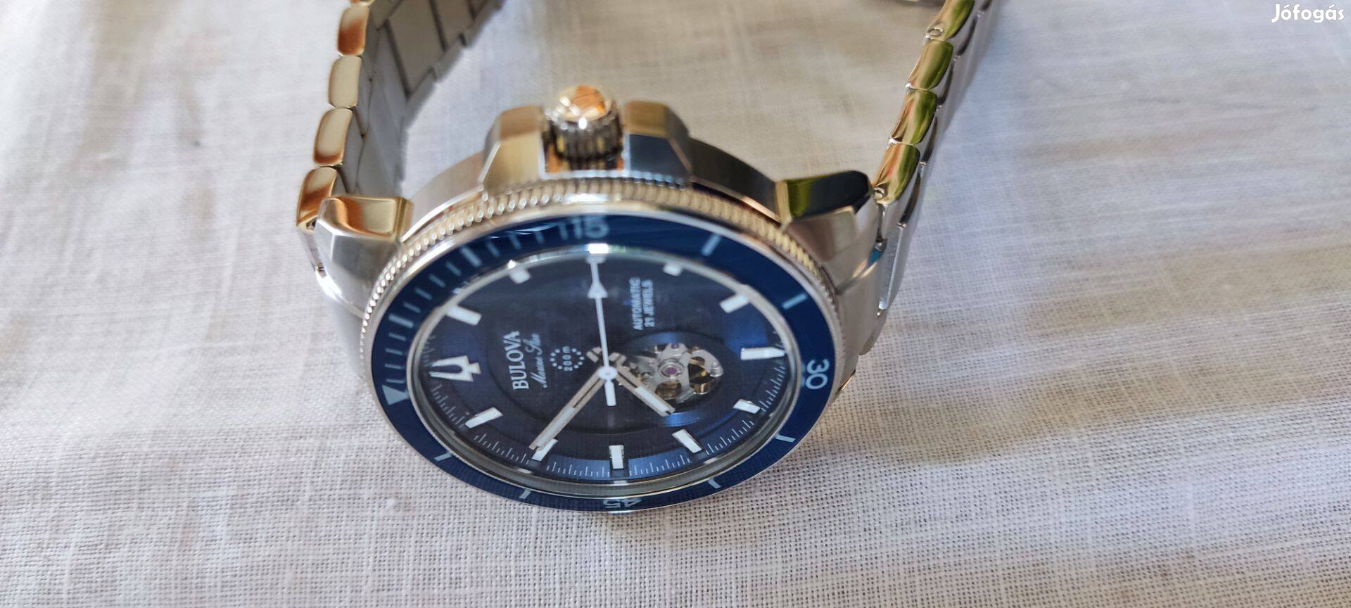 Uj Bulova Marine Mechanikus Automata 200M Buvar Gyari Garancia