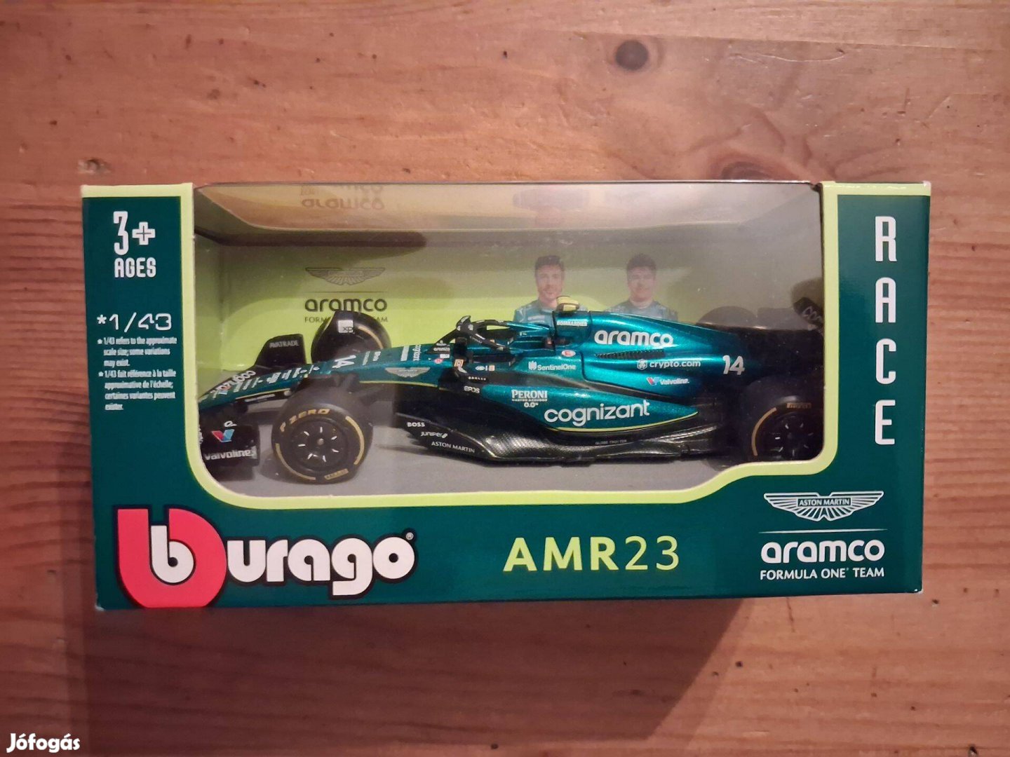 Új Burago AMR23 Aston Martin 14 Alonso F1 eladó