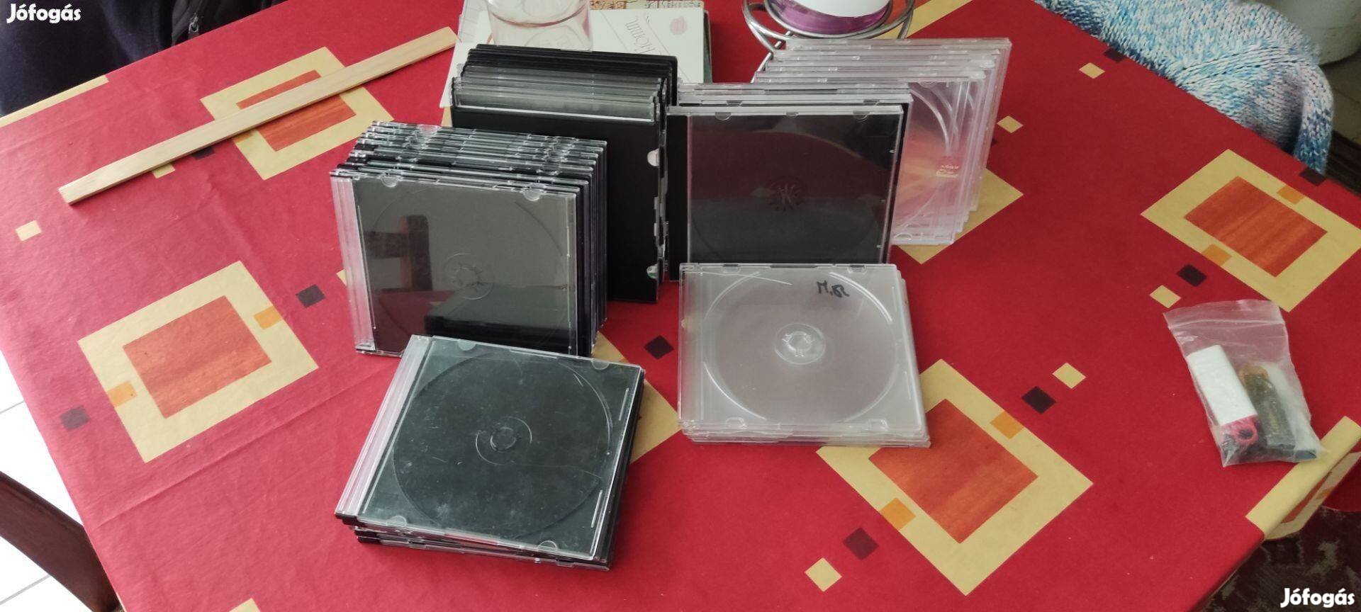 Új CD tok fekete -fehér eladó