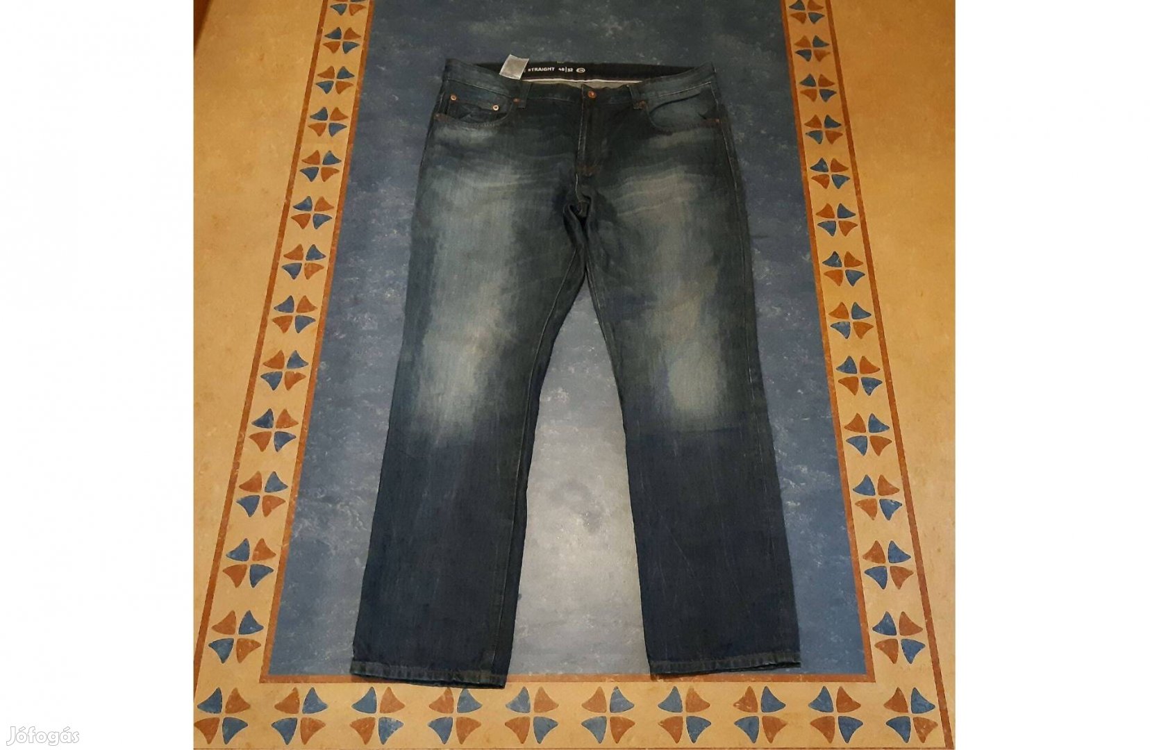 Új C&A The Straight koptatott szuper fazonú férfi farmernadrág 38 / 32