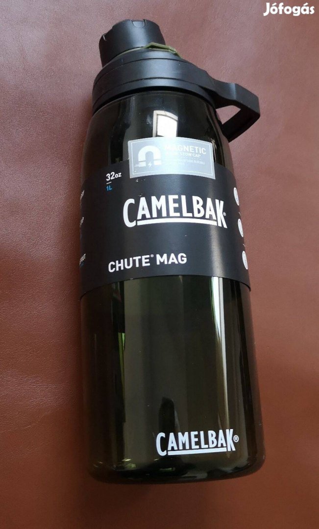 Új Camelbak 1l-es műanyag átlátszó zöld kulacs