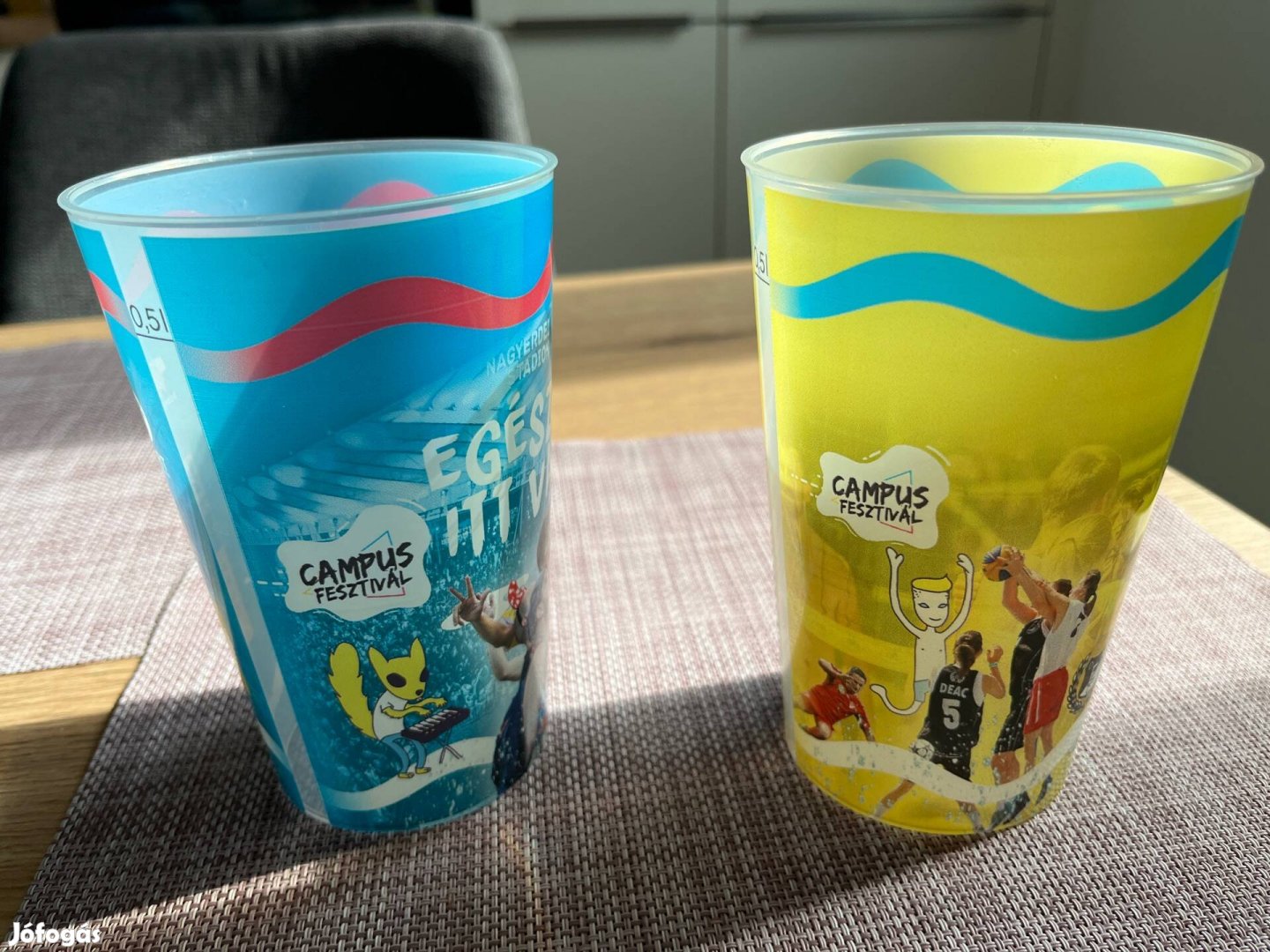 Új Campus fesztivál műanyag színes pohár poharak gyűjteményből eladó