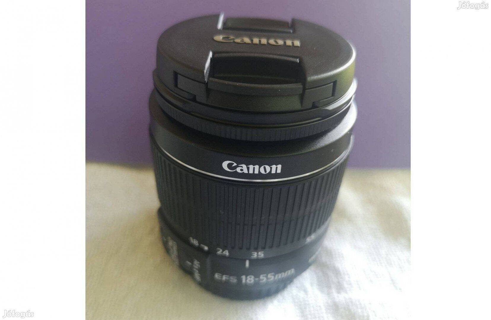 Új Canon EF-S 18-55mm f/3.5-5.6 Is II objektív "0 perces", 2 év gari