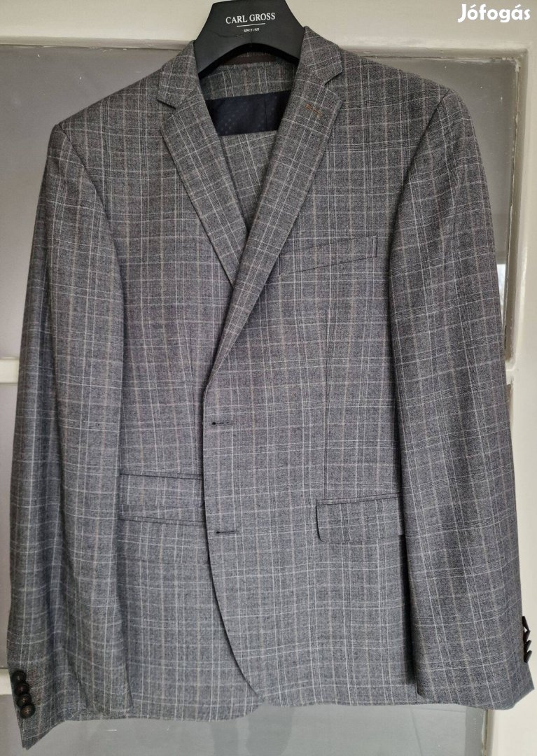 Új Carl Gross svájci férfi gyapjú komplett öltöny 50es