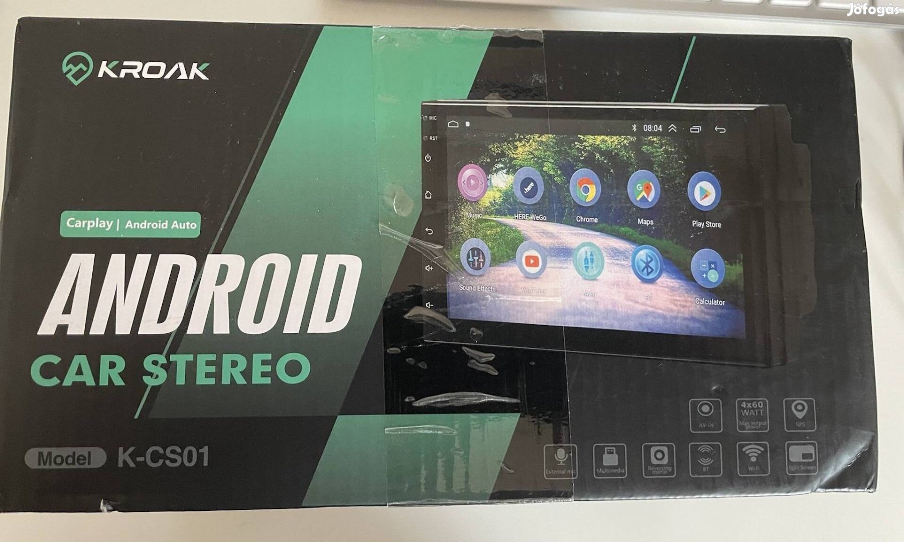 Új Carplay android auto autórádió 7"