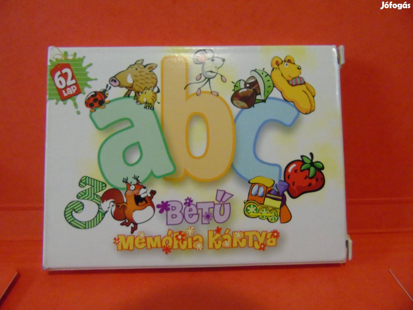 Új Cartamundi ABC betű memória kártya kicsiknek 62 lapos
