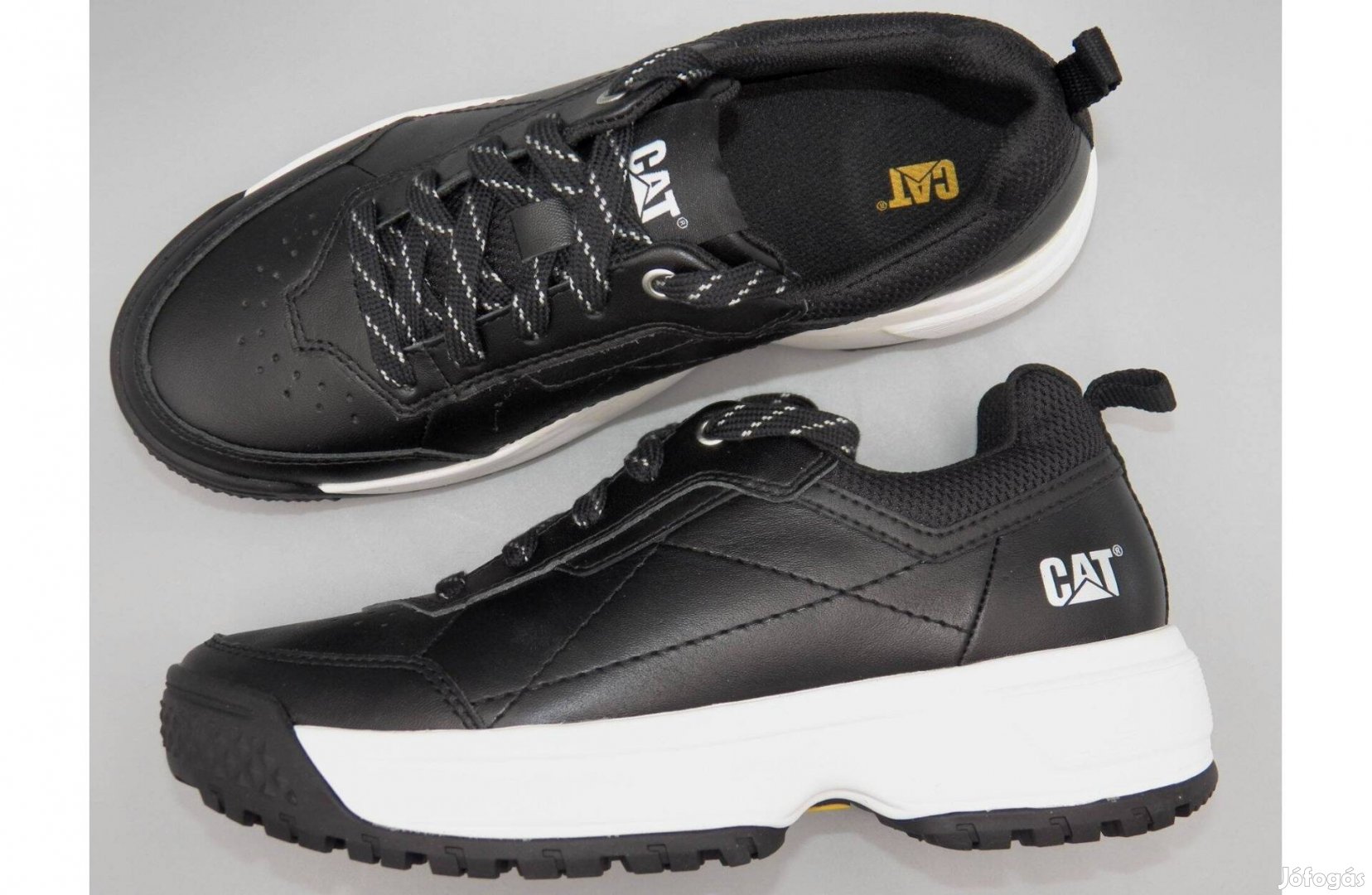 Új Caterpillar magastalpú bőr félcipő, 38 -as