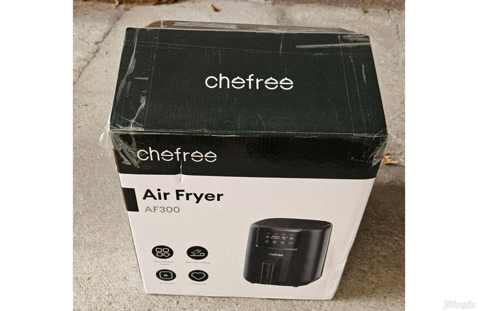 Új Chefree AF300 air fryer forrólevegős forró levegős sütő