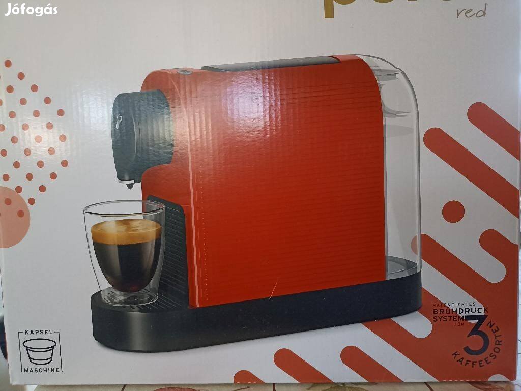 Új Chibo piros kávégép Vertuo kapszulákhoz