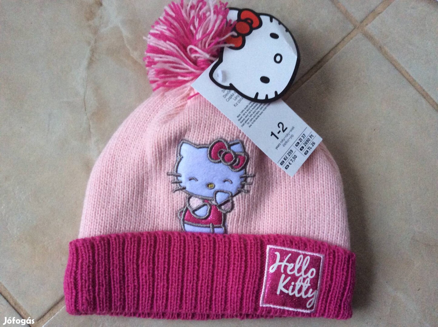 Új Cimkés Hello Kitty téli sapka 1-2 Év télisapka ( Minnie)
