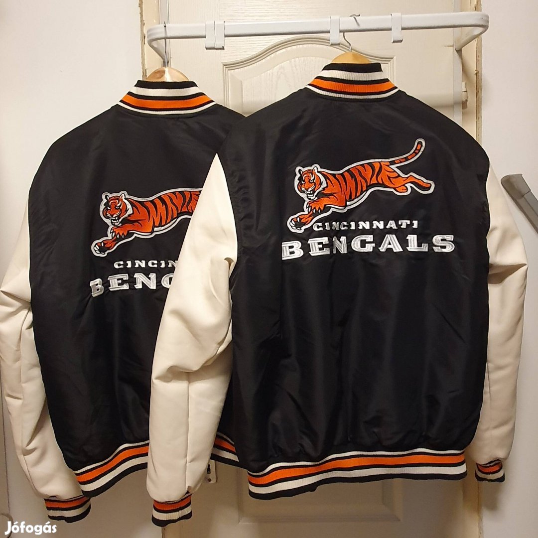 Új Cincinnati Bengals NFL varsity bomber dzseki kabát