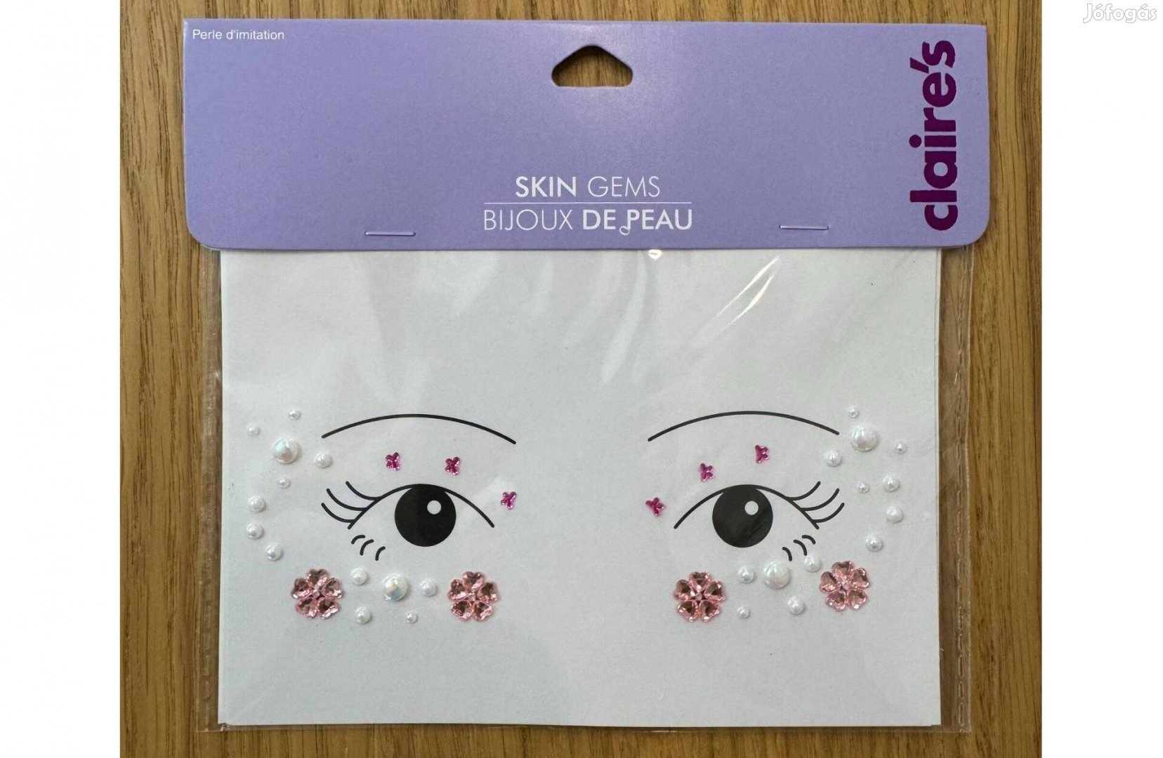 Új Claire's Öntapadós Smink Kövek Test Gyöngy Csillogós Skin Gems