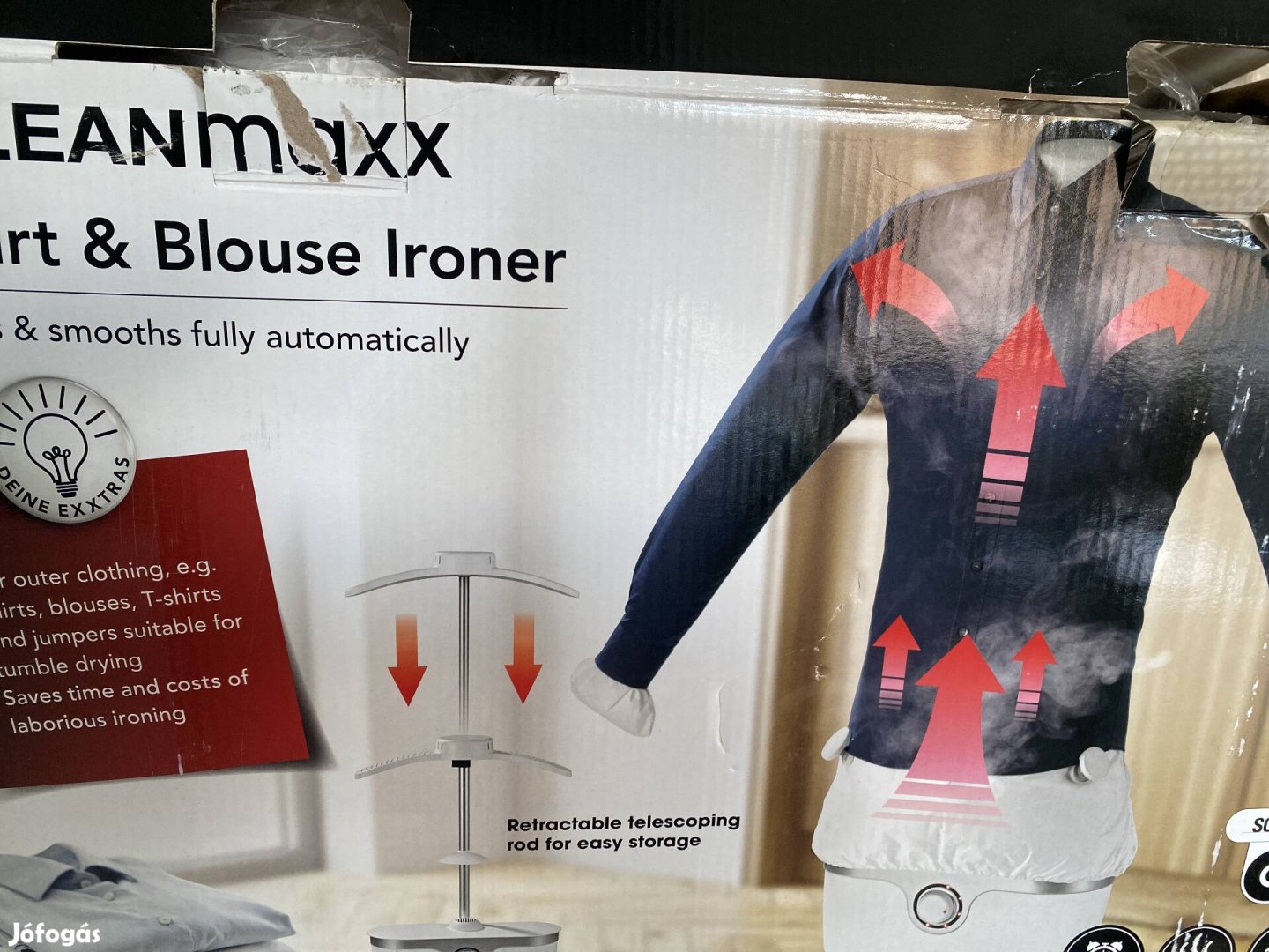 Új Cleanmaxx ing és blúzvasaló gép