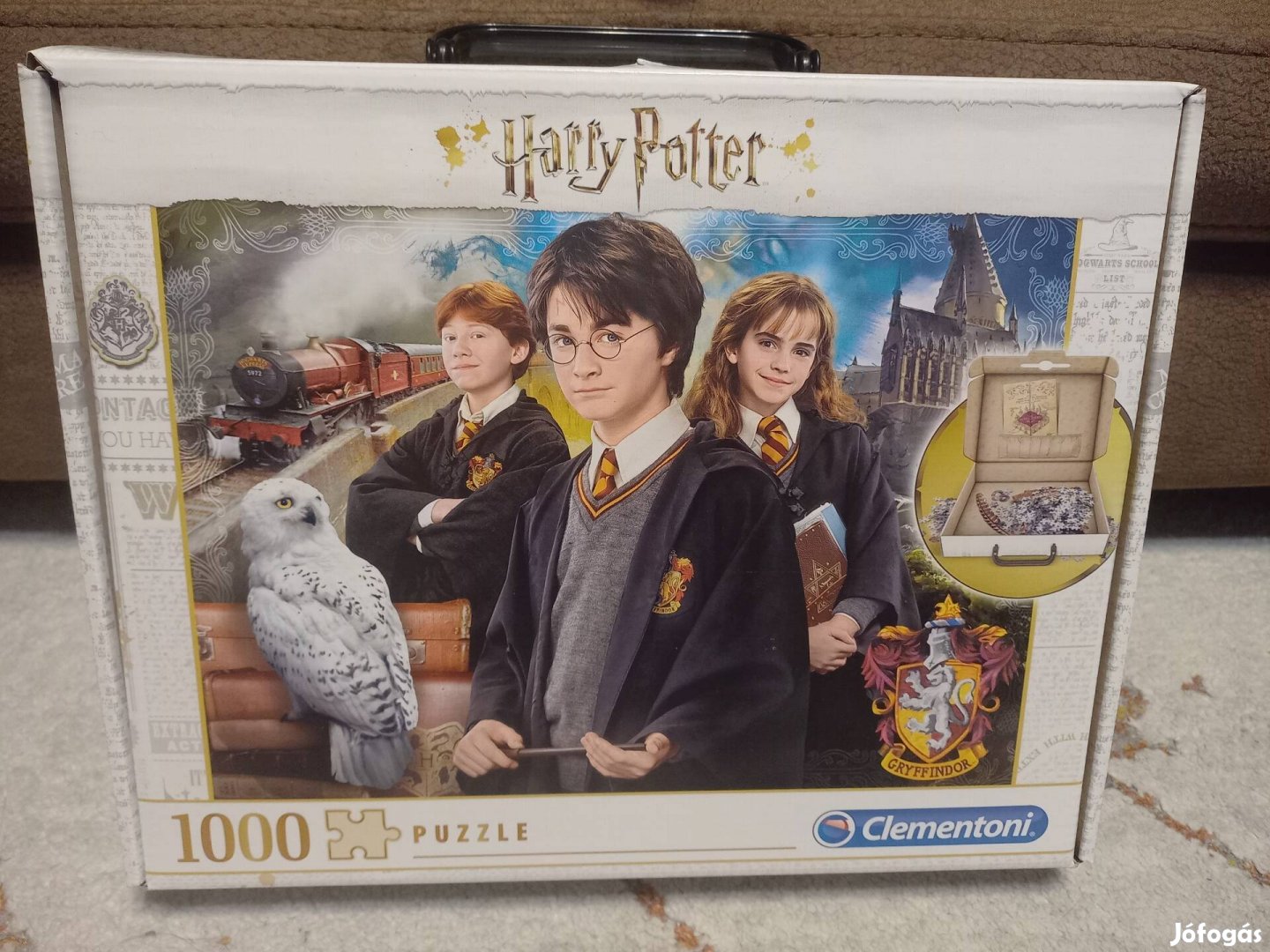 Új Clementoni puzzle bőröndben 1000 db Harry Potter