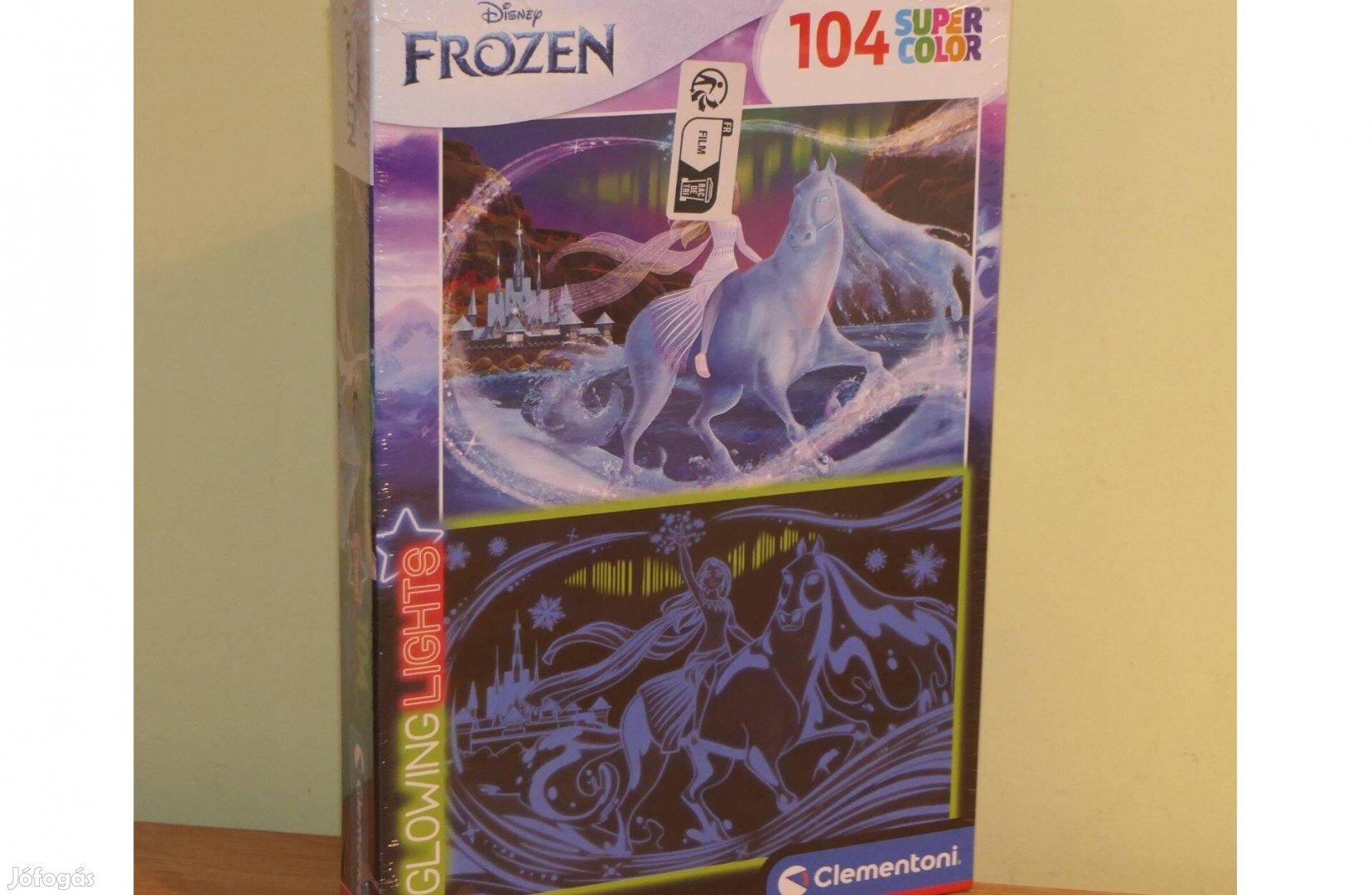 Új Clementoni világítós Puzzle Disney Frozen Jégvarázs lovas 6+