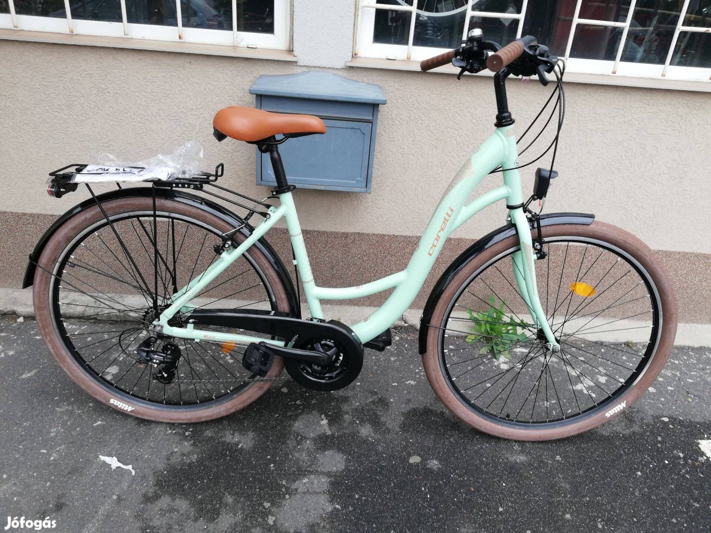 Új Corelli Glowie 28" Női aluvázas zöld kerékpár! (97)