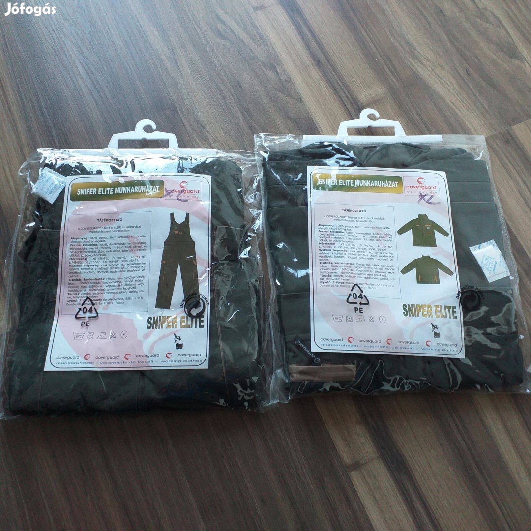 Új,Coverguard Sniper Elite munkaruha 52-54 XL-