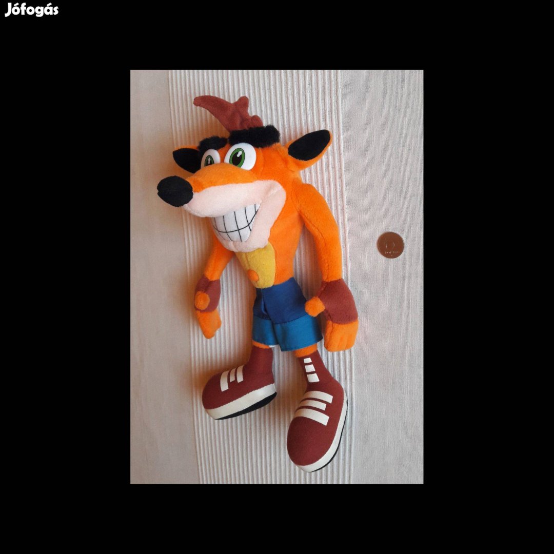 Új Crash Bandicoot plüss figura játék Playstation PS eredeti hibátlan