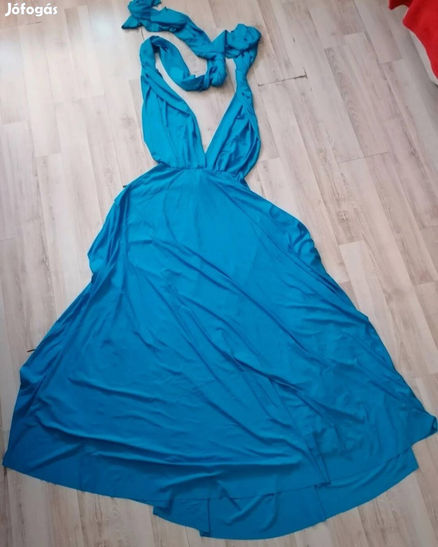 Új Crystal Store infinity maxi ruha, aqua kék, L-es méret 