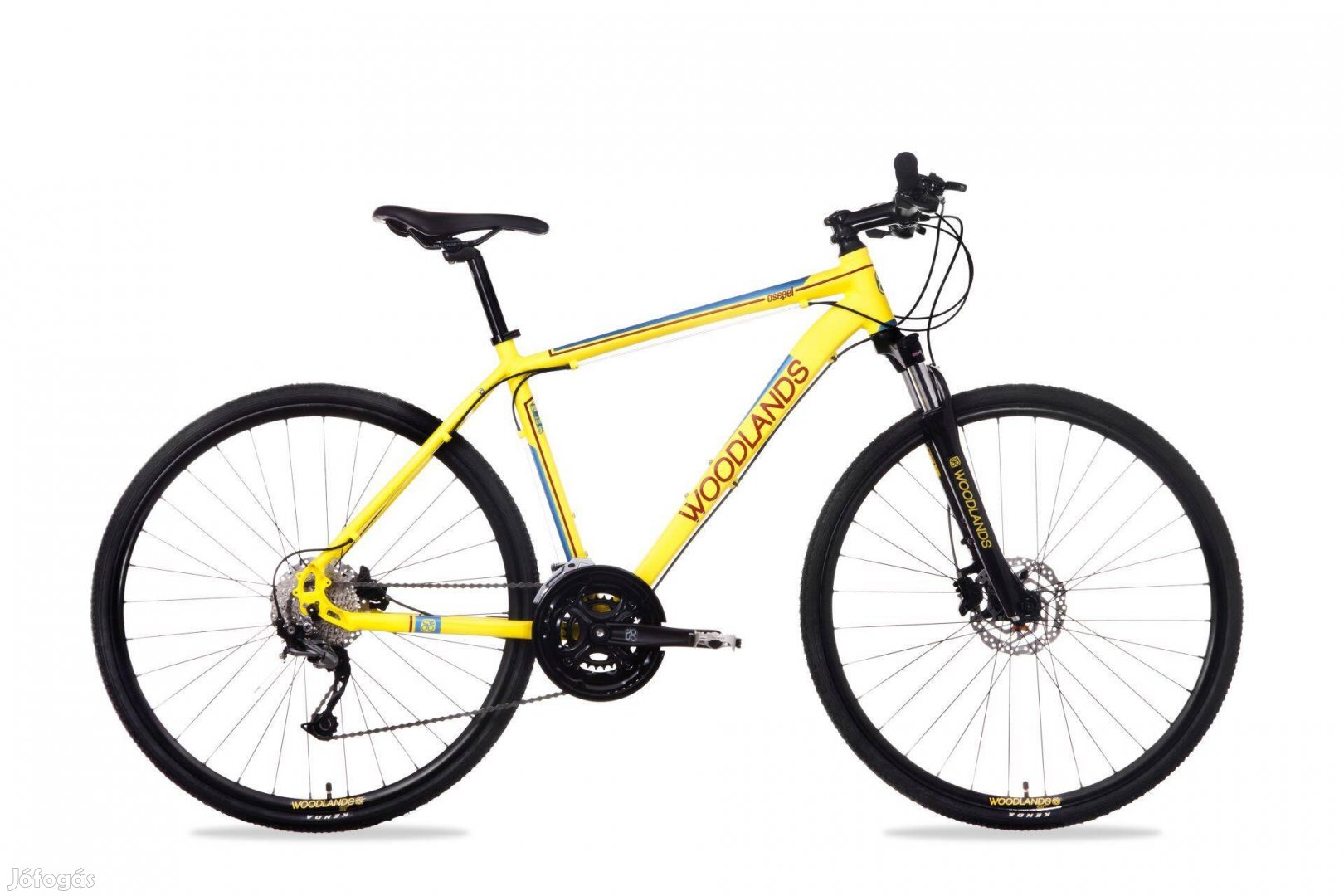 Új Csepel Woodlands Cross 700C cross trekking kerékpár ajándék belsők