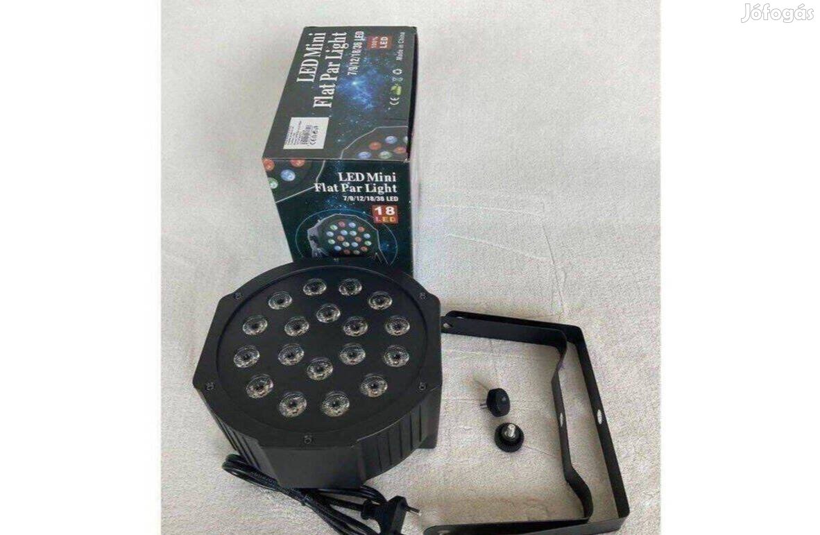 Új DMX 18 Led stroboszkóp mini disco lámpa hangvezérlés