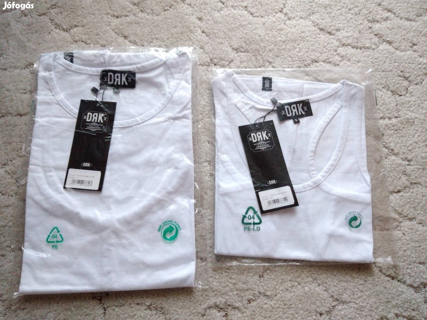Új DRK Dorko férfi fehér trikó ujjatlan póló atléta S L