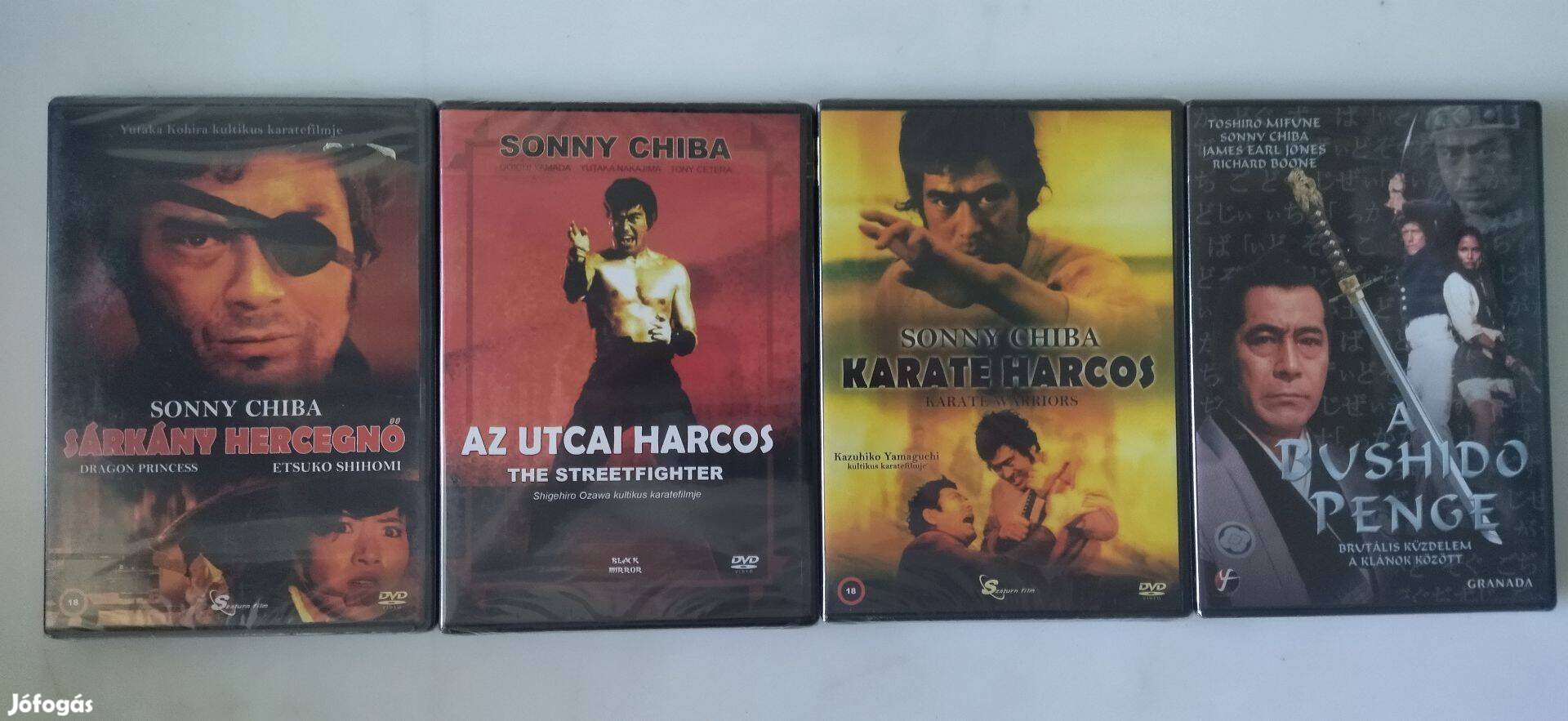 Új DVD, Sonny Chiba DVD Gyűjtemény (4 DVD)