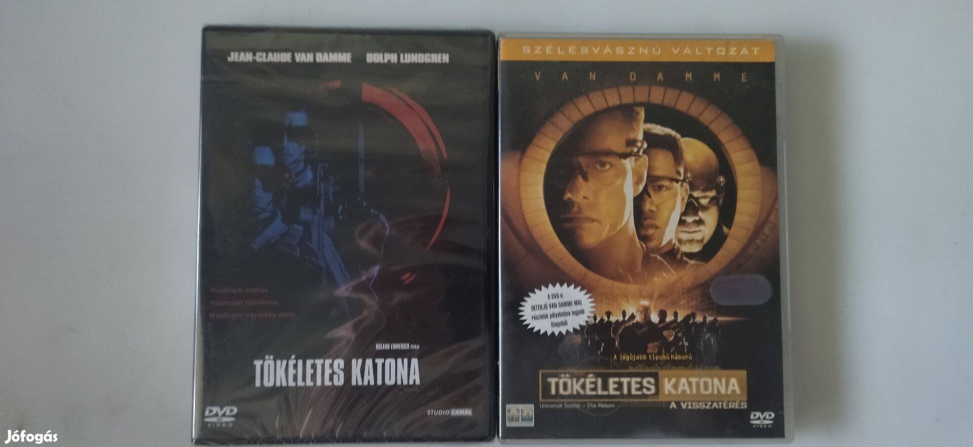 Új DVD, Újszerű, Tökéletes katona 1-2 DVD Van Damme