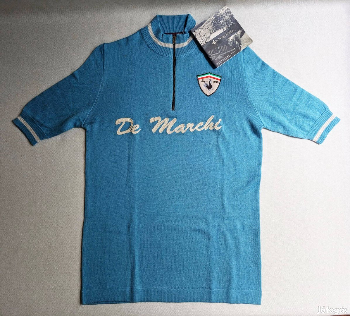 Új De Marchi Classic Audace Jersey férfi merinó kerékpáros mez (L)