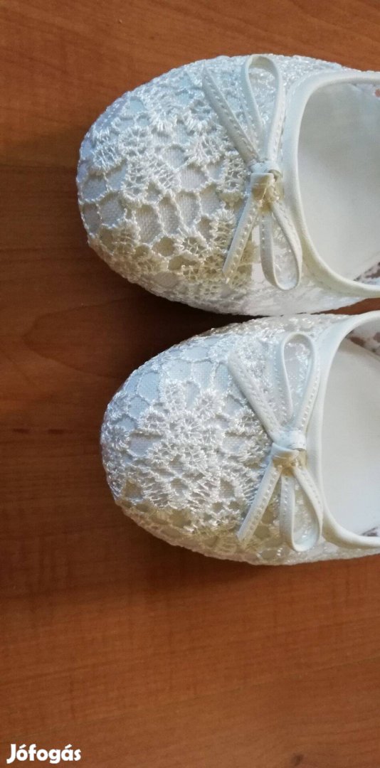Új Deichmann Graceland fehér csipke alkalmi esküvői balerina cipő 39