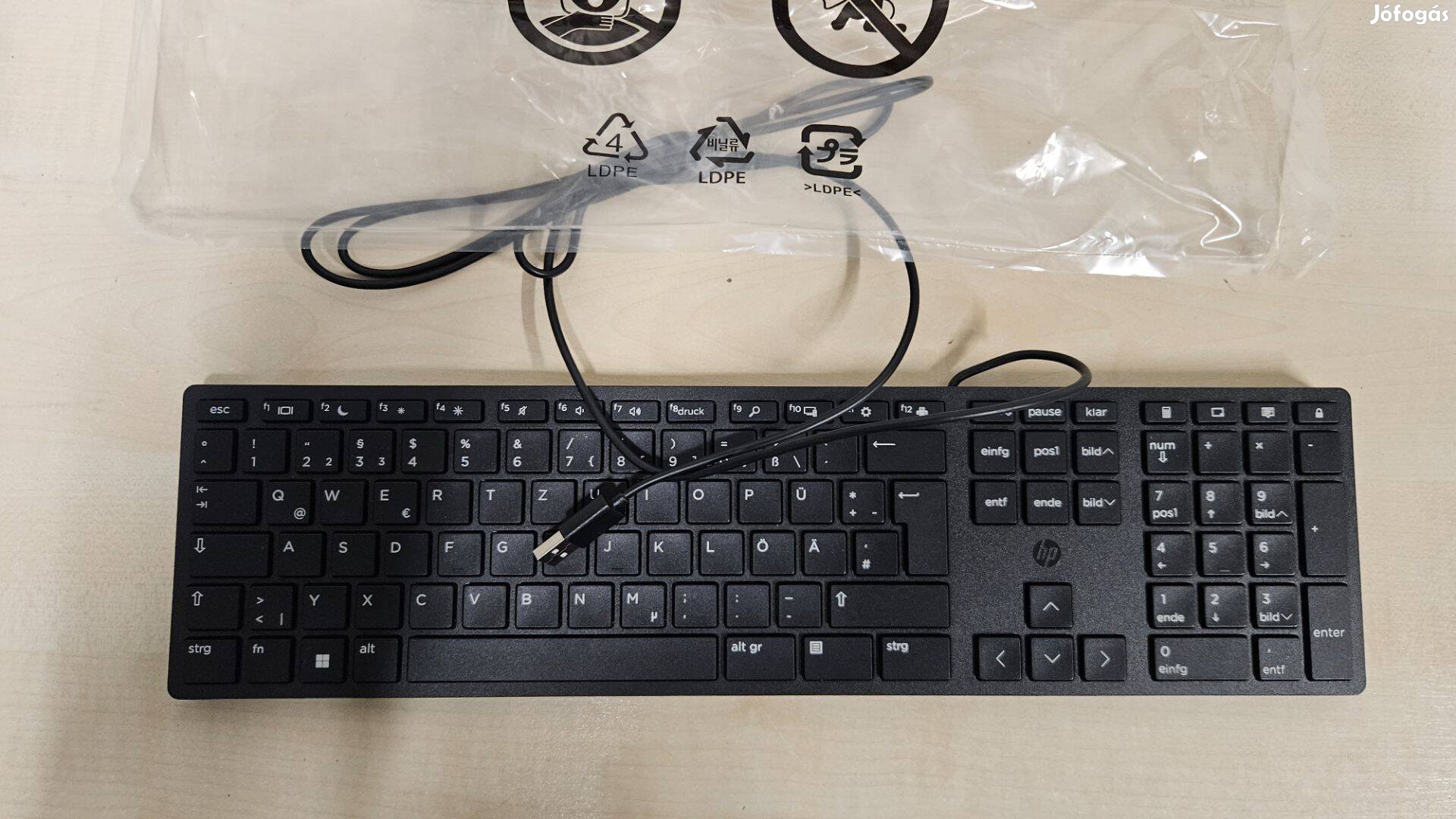 Új Dell német billentyűzet USB foglalatos