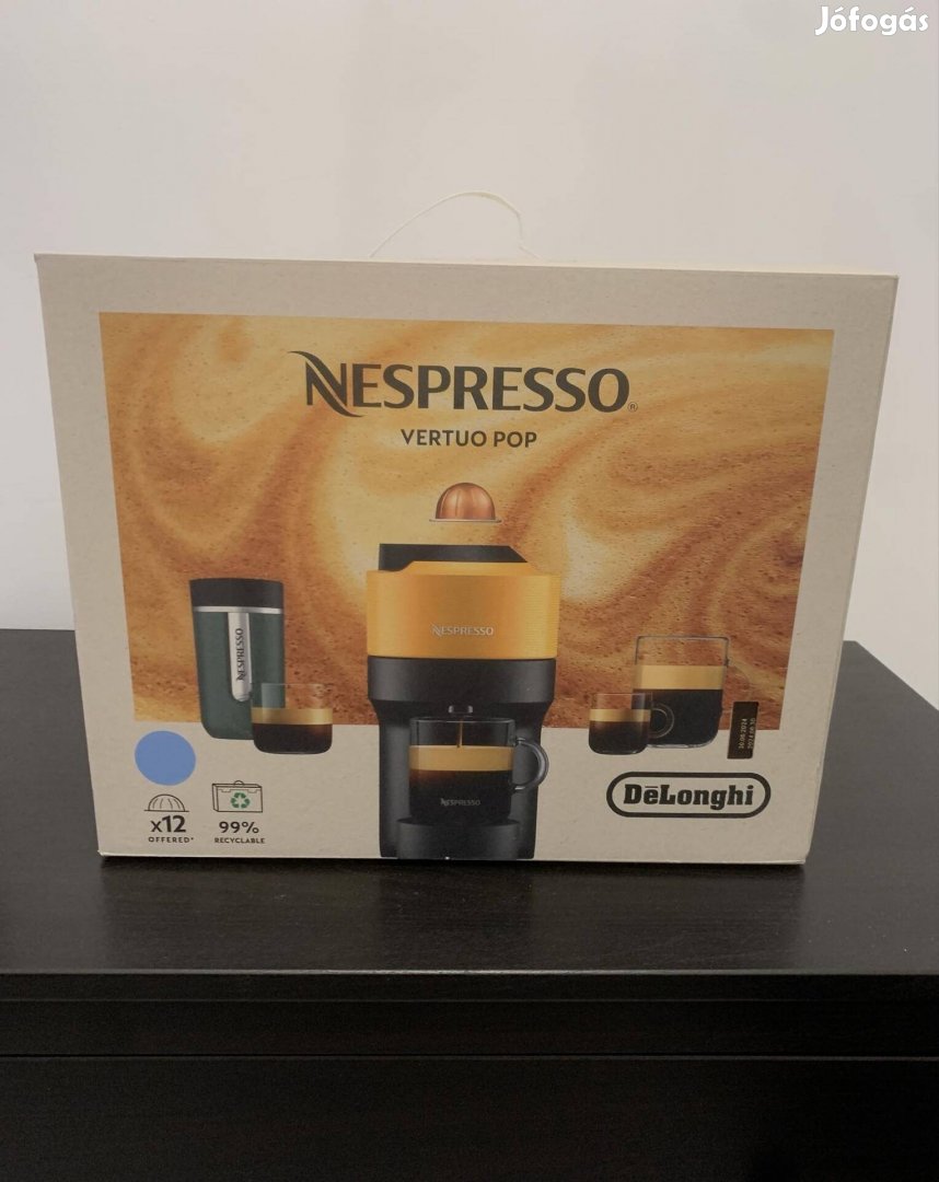 Új Delonghi Nespresso vertuo pop kavegep kavefozo kek