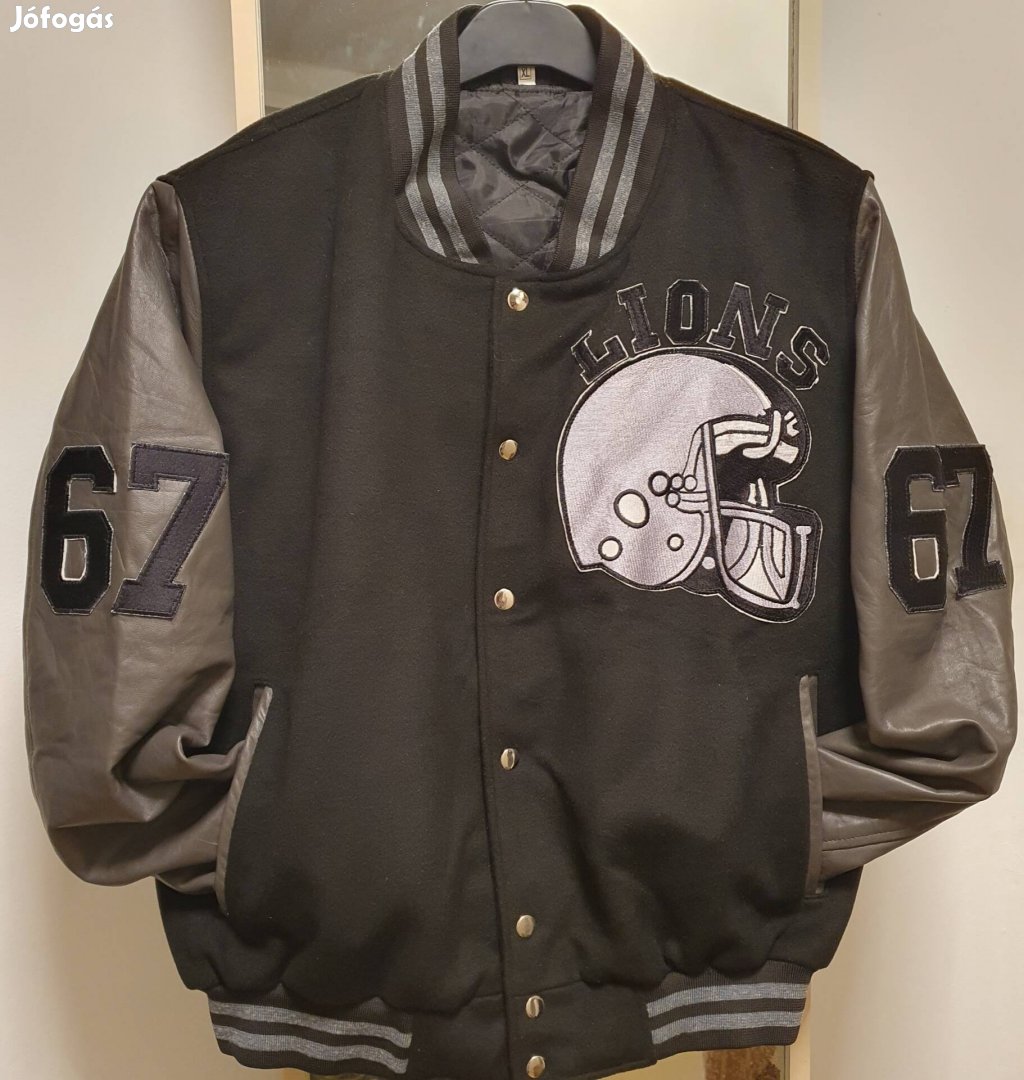 Új Detroit Lions NFL varsity bomber dzseki kabát