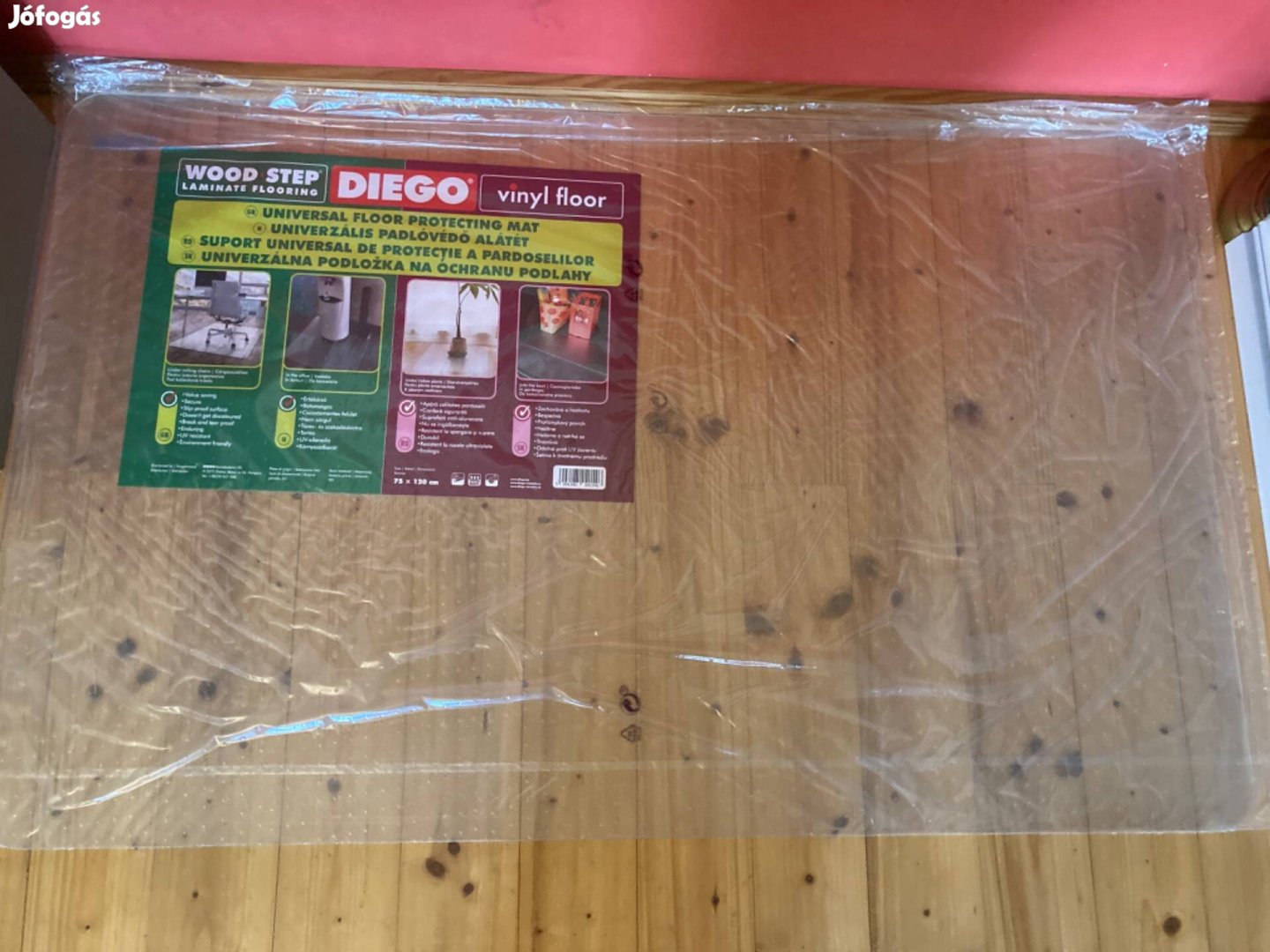 Új Diego bontatlan átlátszó padló védő alátét 75x120cm!