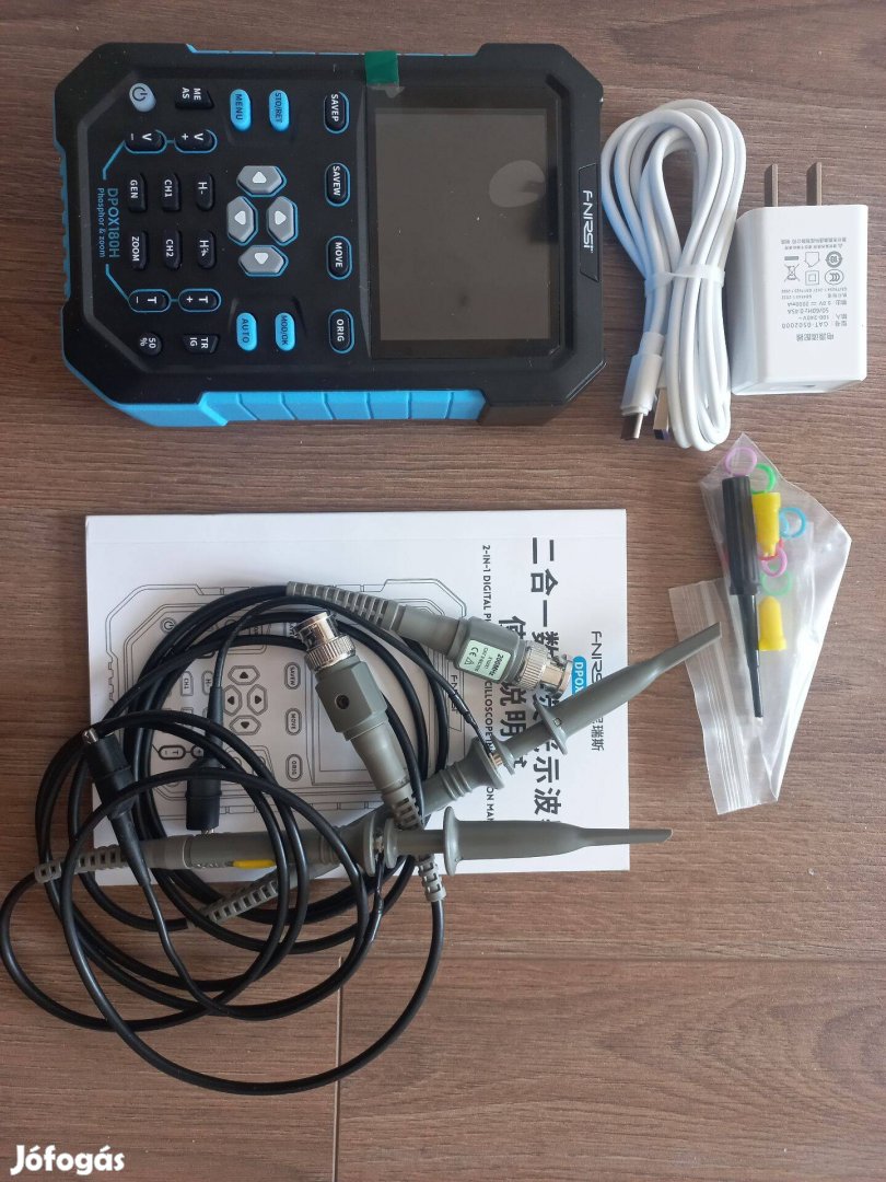 Új Digitális oszcilloszkóp, 2 csatornás, 180 Mhz, új, Frnsi, Dpox180H