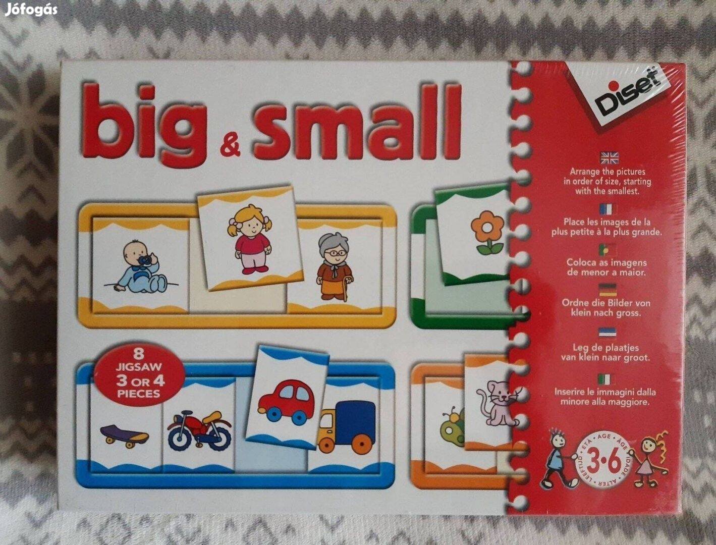 Új Diset Big & Small gyermekfejlesztő játék, puzzle 3-6 éves korig