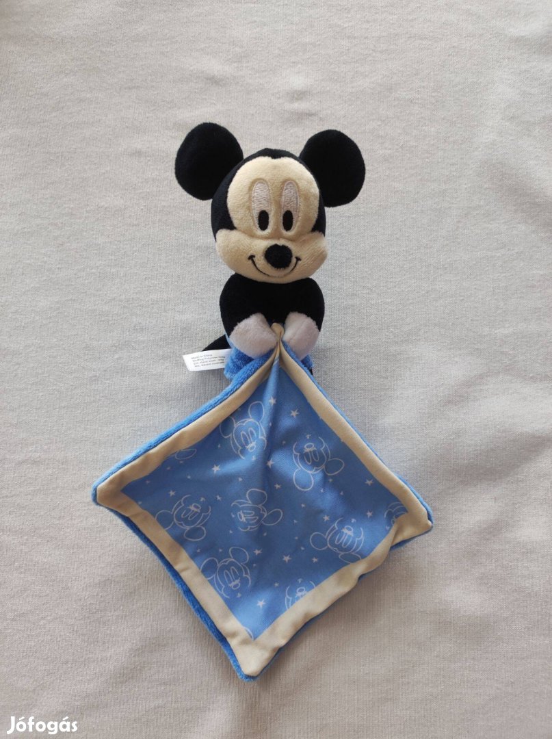 Új Disney Mickey egér kék színű szundikendő plüssfigura babának