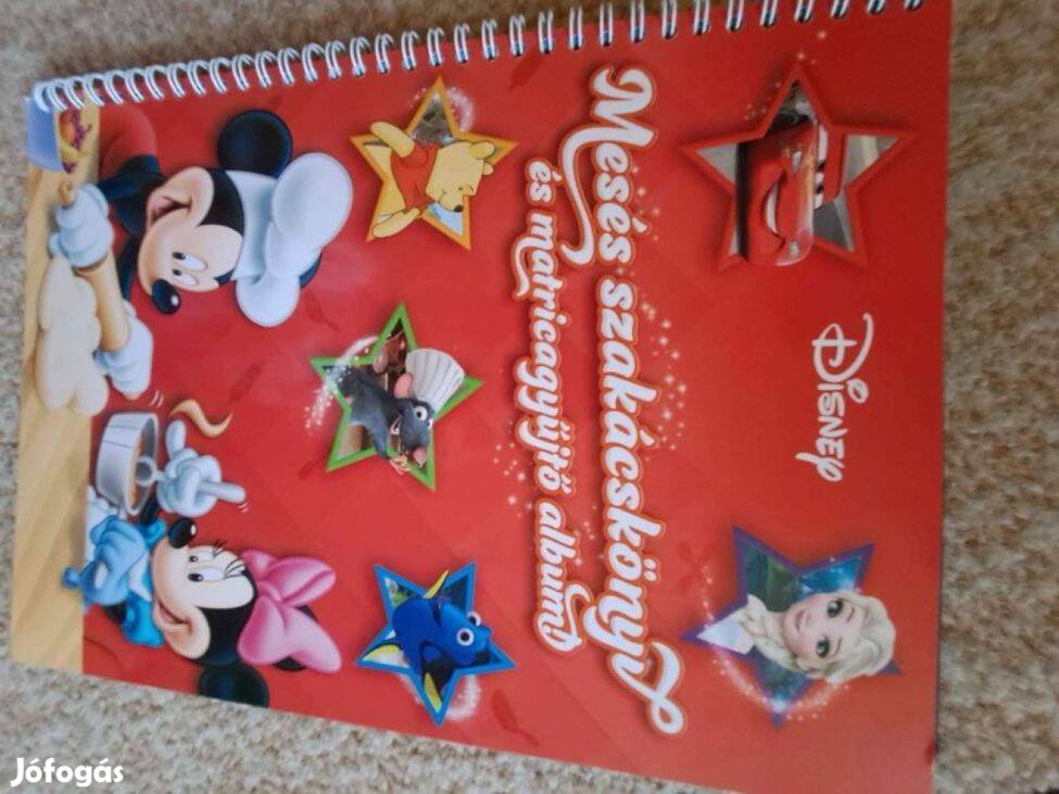 Uj Disney gyermek szakácskönyv és matricagyűjtő album egyben