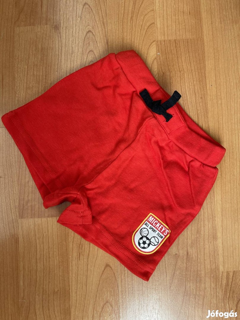Új Disney piros rövidnadrág Mickey's baby sport nadrág