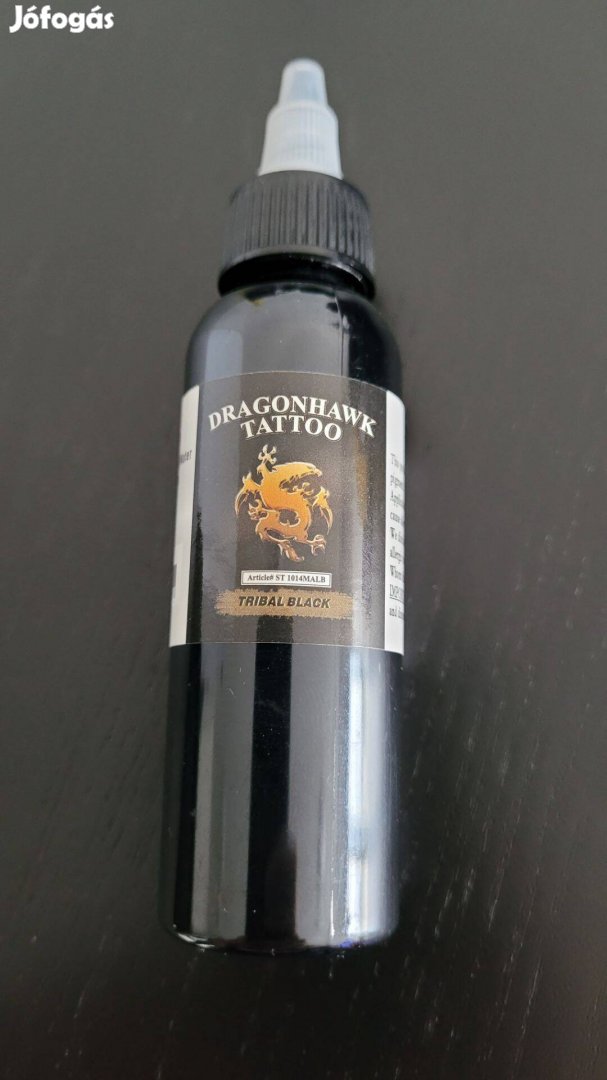 Új Dragonhawk 60ml fekete tetováló festék tinta