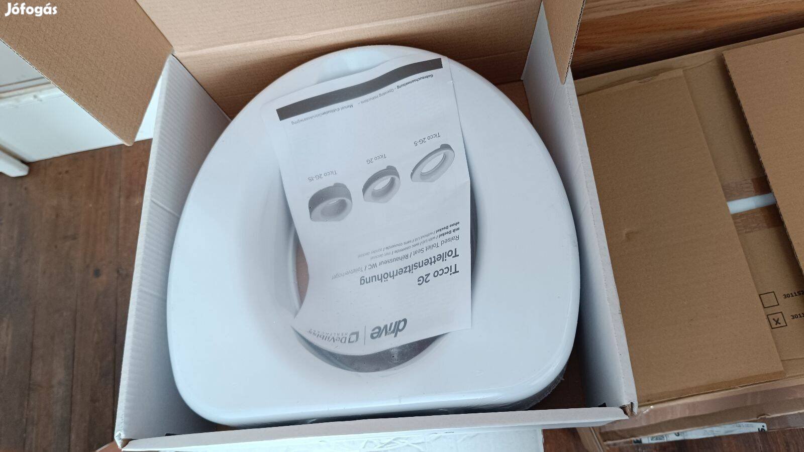 Új Drive Ticco 2G WC ülőke magasító - 10cm - 3