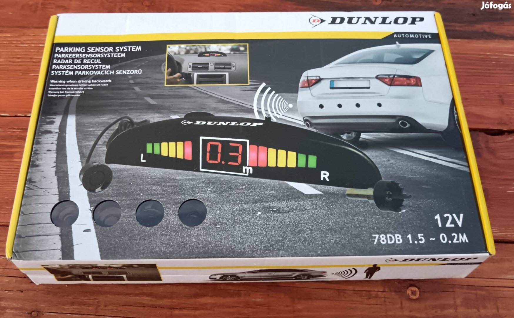 Új Dunlop parkolásérzékelő, tolatóradar