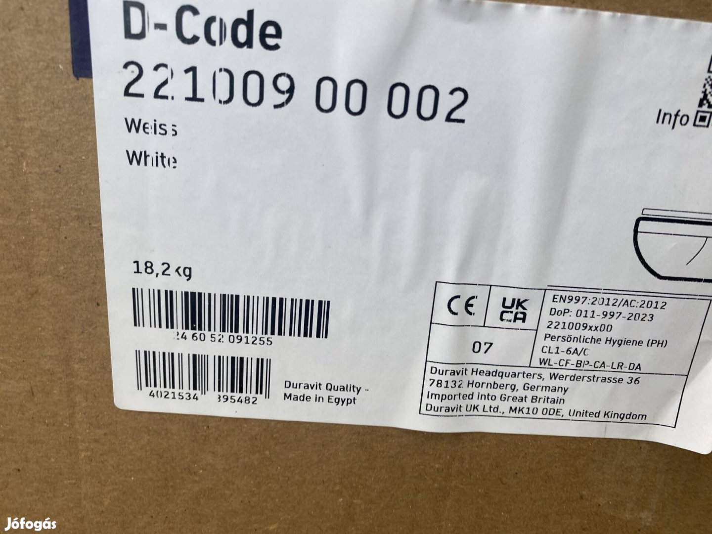 Új Duravit wc + lassú ülőke 