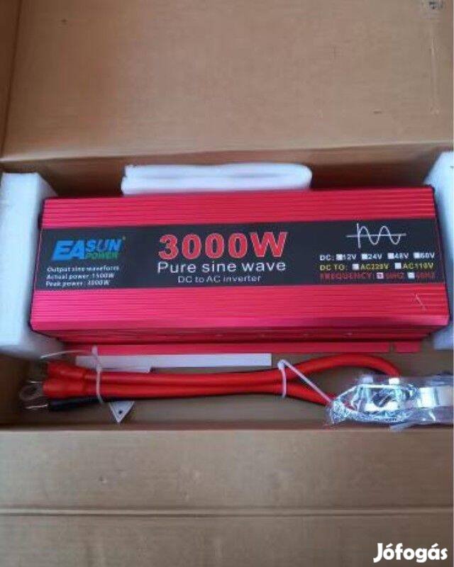 Új Easun Ipower 24V 3000W Inverter Tiszta szinuszos Napelem rendszerhe