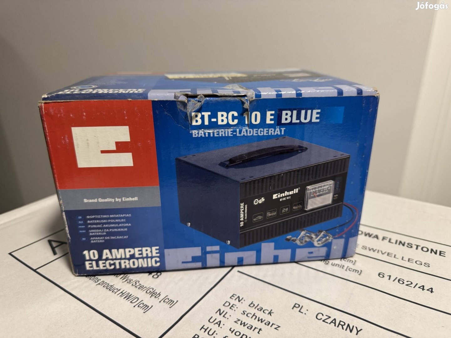 Új Einhell akkumulátor töltő 12v 10A