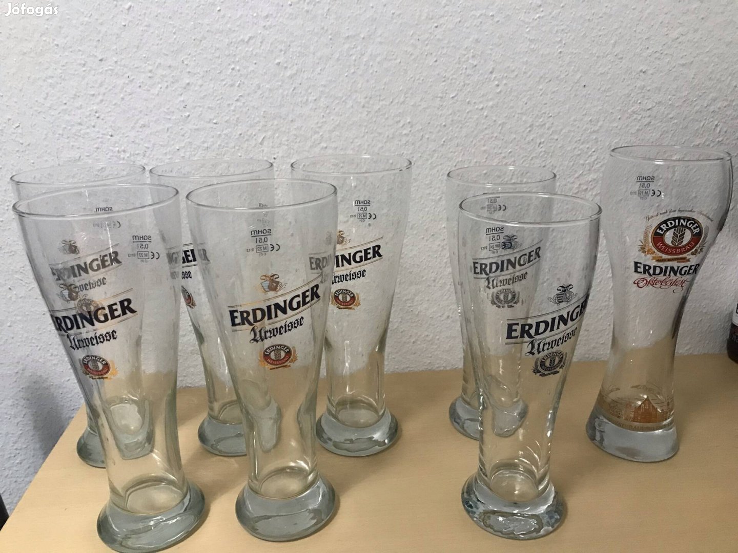 Új Erdinger 0,5literes poharak