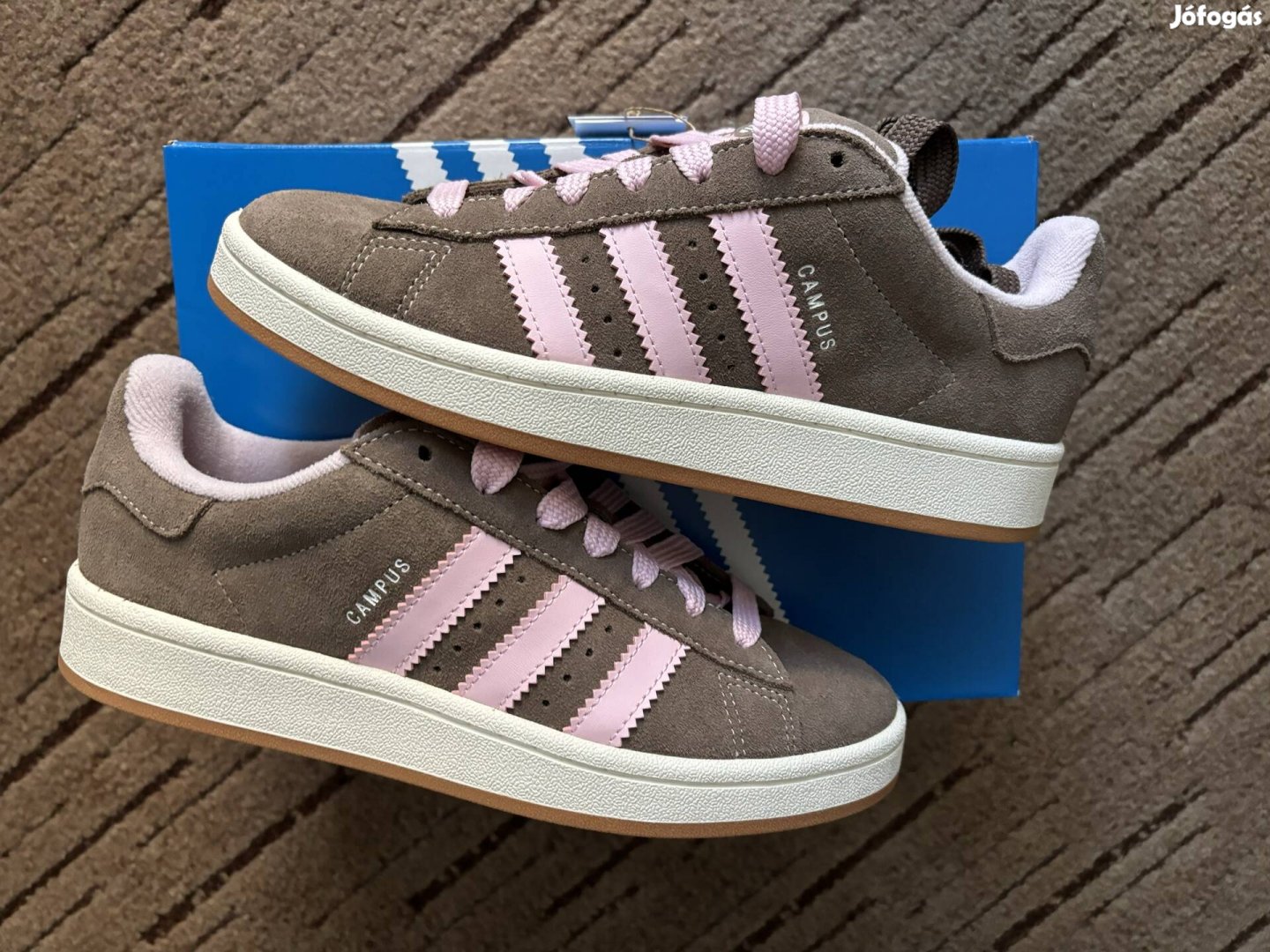 Új Eredeti Adidas 00S "brown-pink"-36-40Eu cipő!