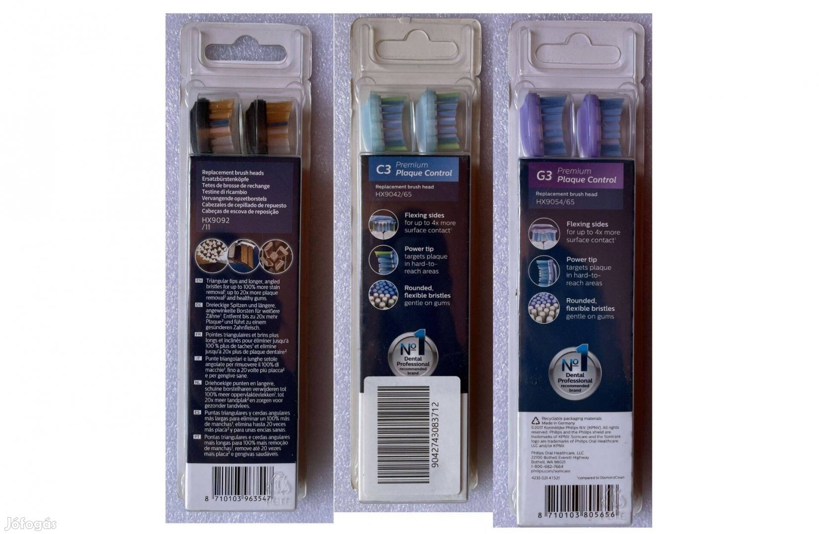 Új Eredeti Philips Sonicare fogkefe fejek, 3 féle, több