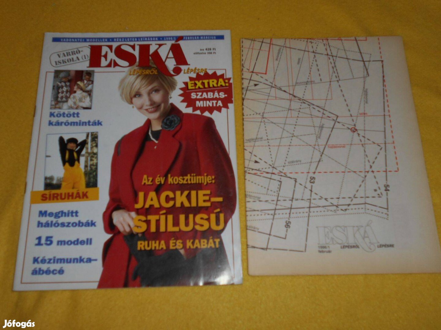 Új Eská varróiskola magazin 1996/1. Szabásmintával. 66 oldal